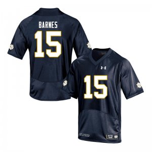 Notre Dame Fighting Irish Men's Ryan Barnes #15 Navy Under Armour Authentic Stitched College NCAA Football Jersey FLE2899ZV